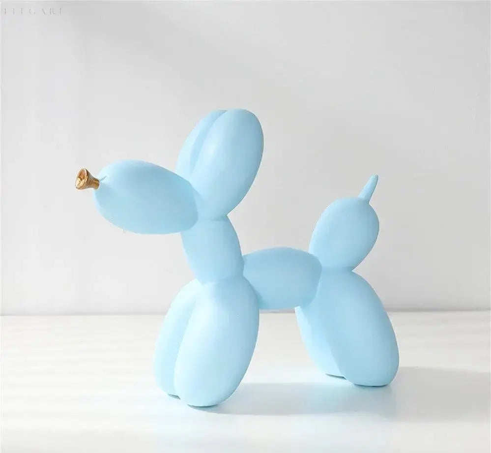 Moderne Ballonhund Skulptur i Epoxyharpiks med Gylden Næb