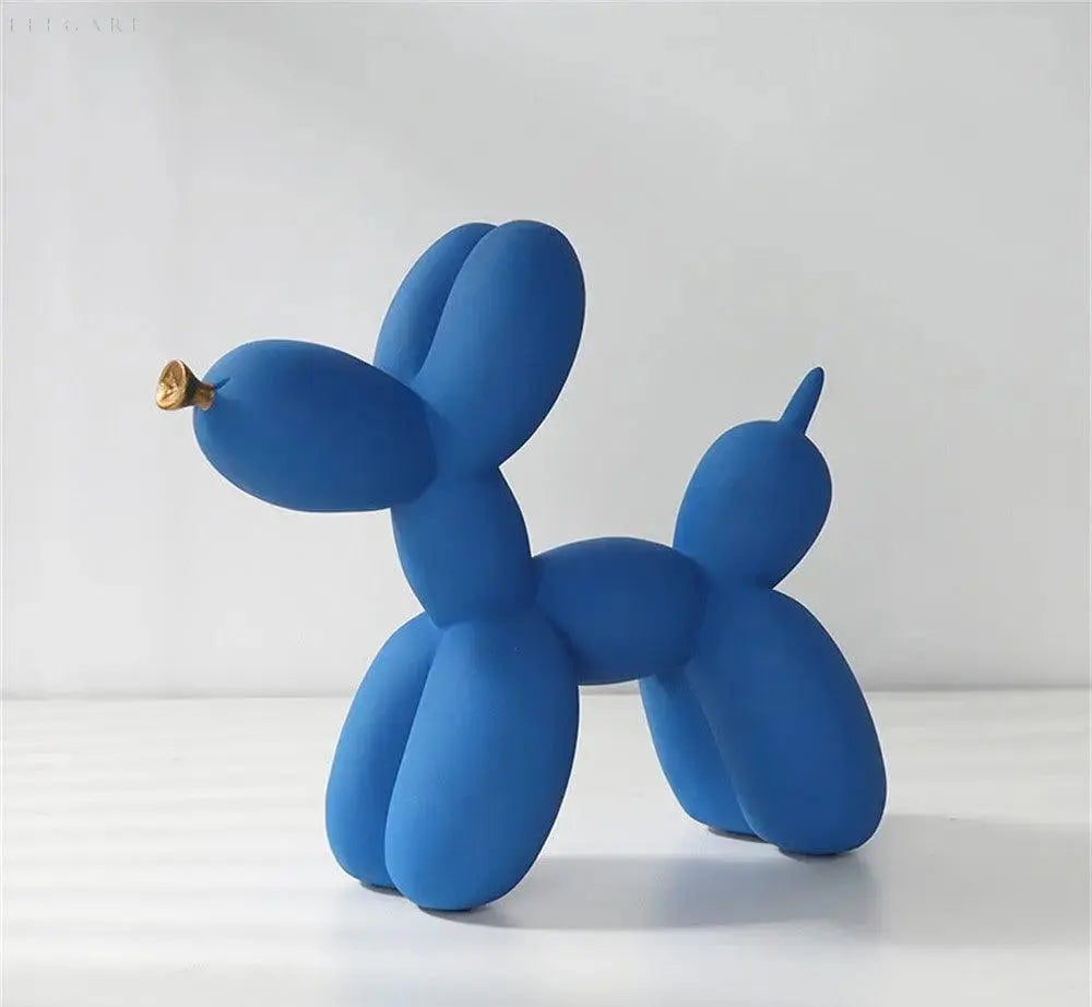 Moderne Ballonhund Skulptur i Epoxyharpiks med Gylden Næb