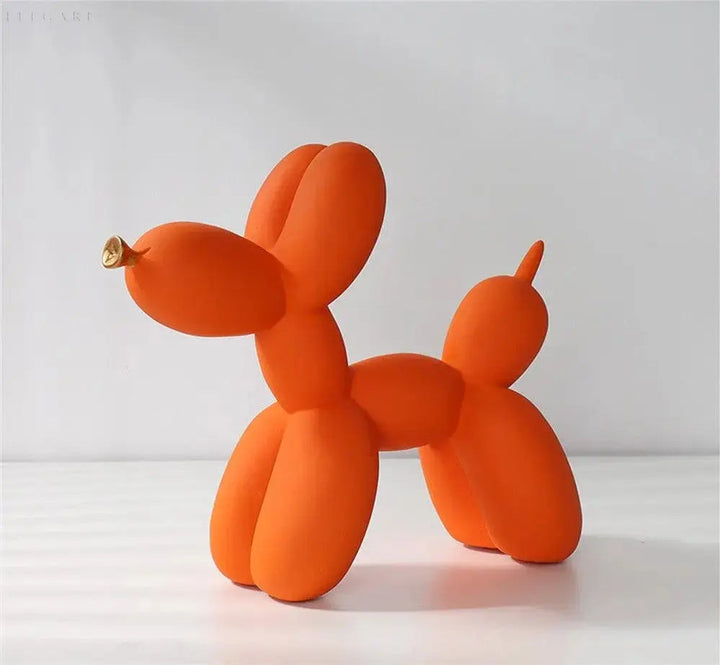Moderne Ballonhund Skulptur i Epoxyharpiks med Gylden Næb