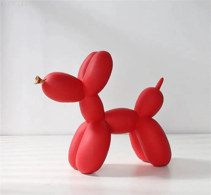 Moderne Ballonhund Skulptur i Epoxyharpiks med Gylden Næb