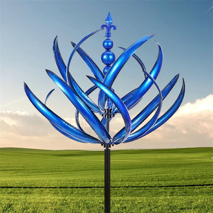 Metal Vindmølle Have Skulptur med Unikt Design