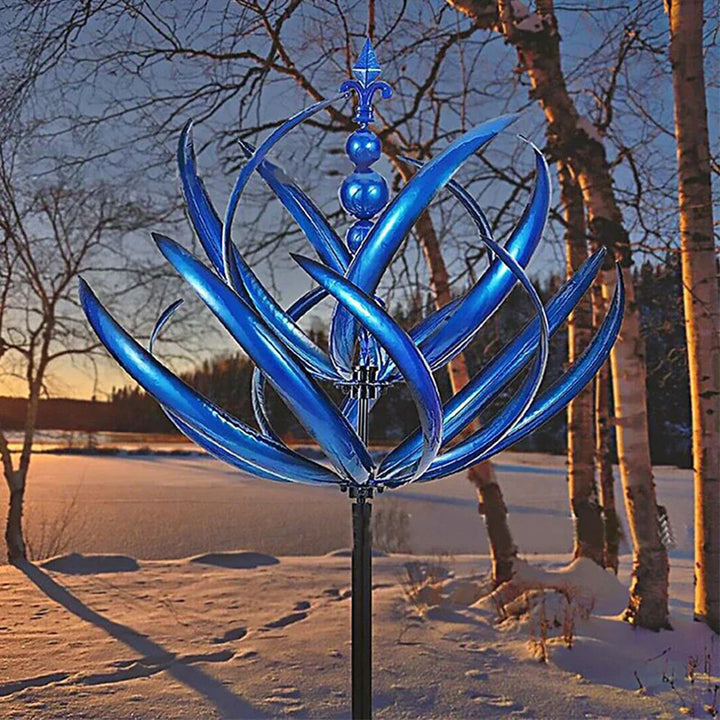 Metal Vindmølle Have Skulptur med Unikt Design