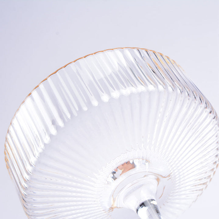 Elegant Flad Coupe Glas i Blyfrit Krystal