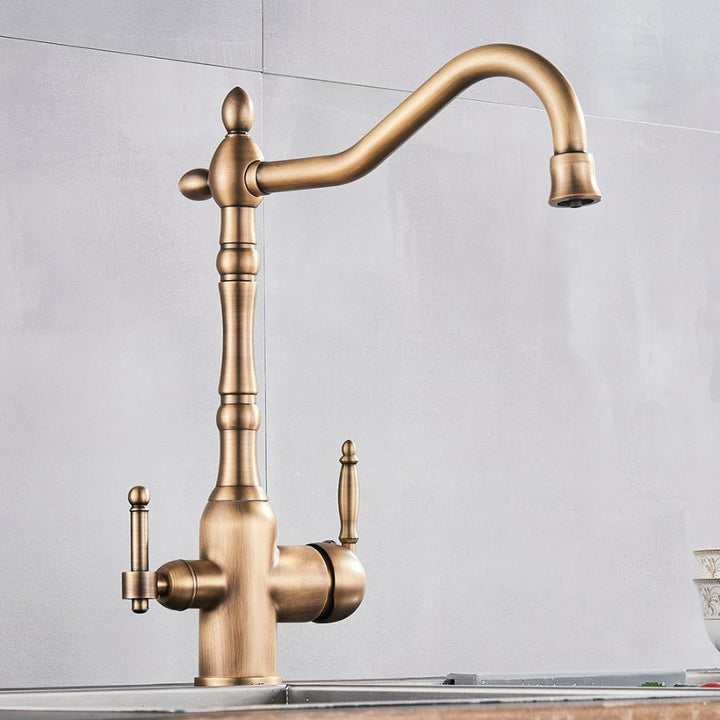 Kobber Køkkenvask med 360-Graders Sving og Aerator