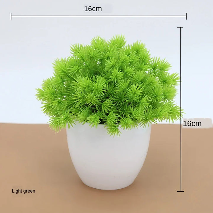 Mini Bonsai Plante i Plast til Skrivebordsdekoration