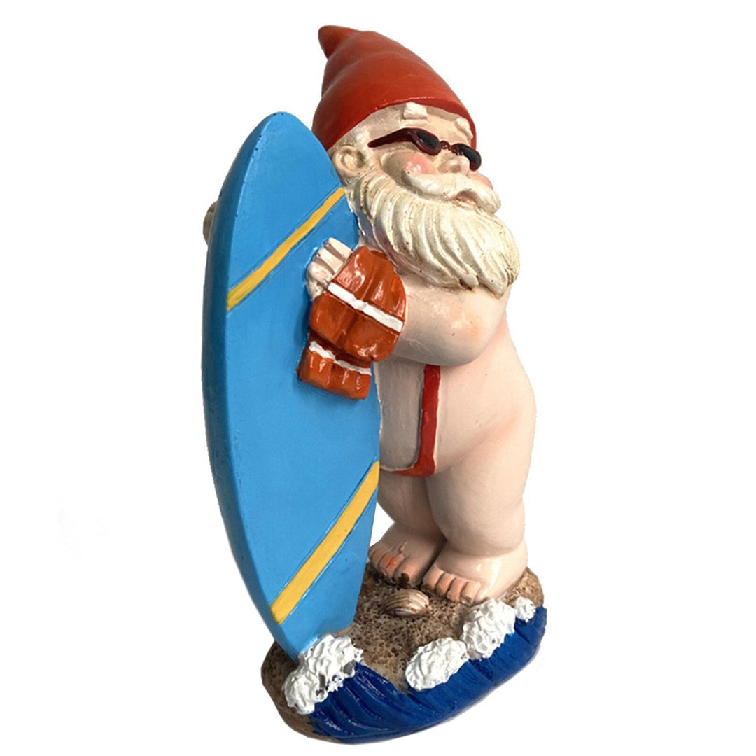 Surfboard Havegnom Statue i Harpiks - Legende Udendørs Dekor