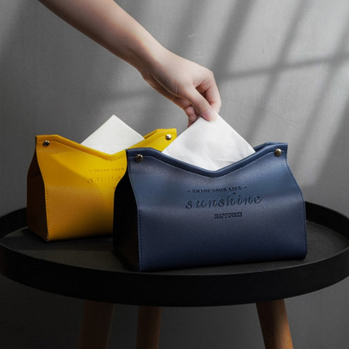 Elegant Kunstlæder Tissue Box til Moderne Indretning