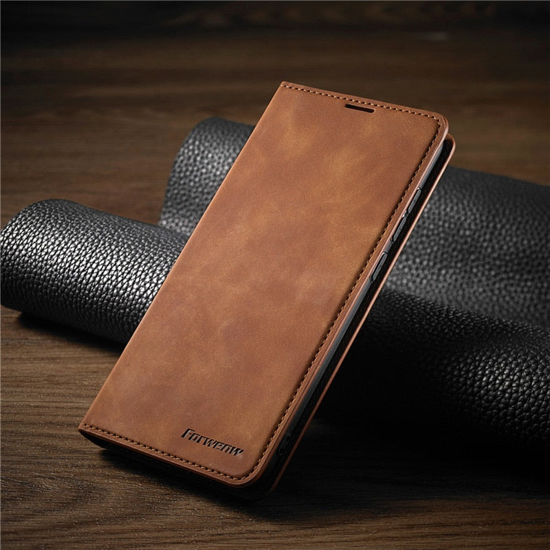 Magnetisk Læder Etui til Huawei Smartphone