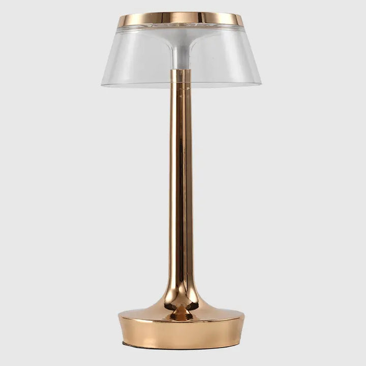 Genopladelig Touch Control Bordlampe i Krystaldesign
