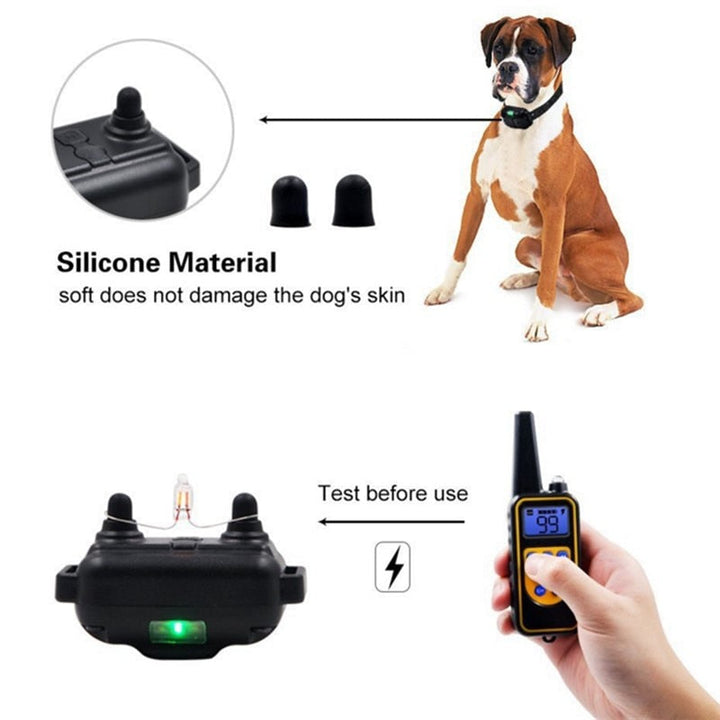 Vandtæt Hundetræningskrave med Vibration og Lydfunktioner