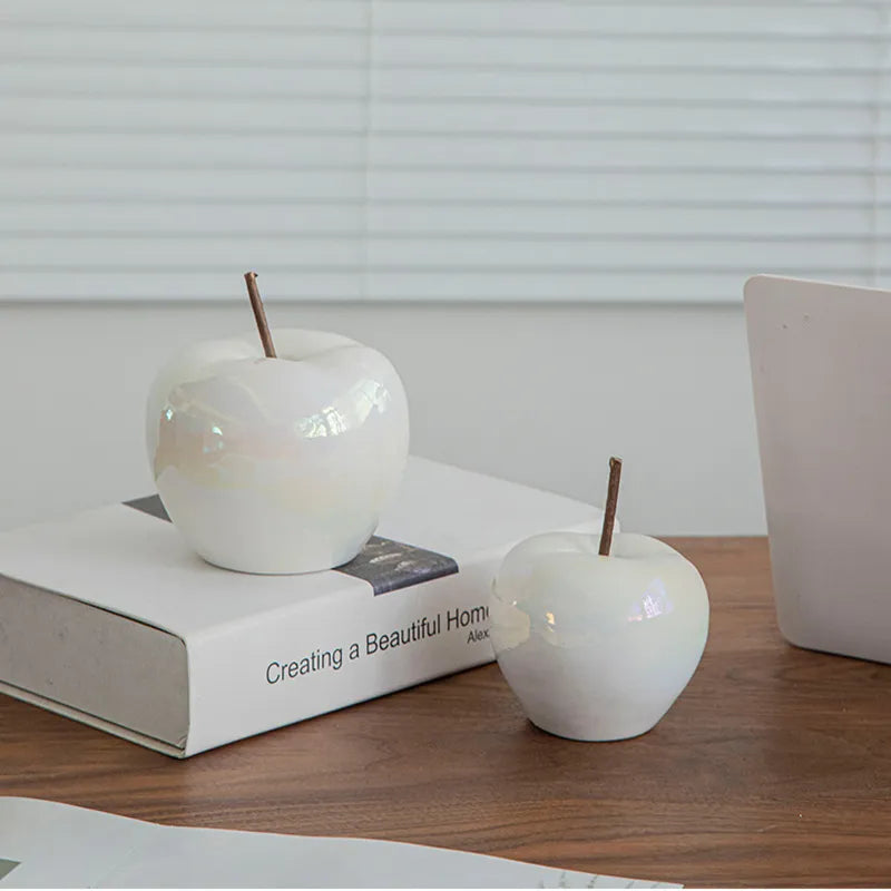 Translucent Apple Natbordlampe med LED-pære