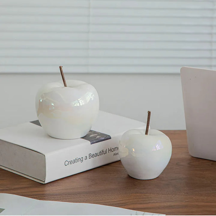 Translucent Apple Natbordlampe med LED-pære