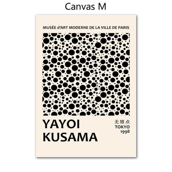 Yayoi Kusama Abstrakt Kunstplakat med Livlige Farver