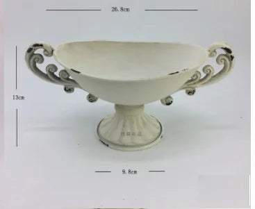 Vintage Jern Chalice Vase med Retro Finish