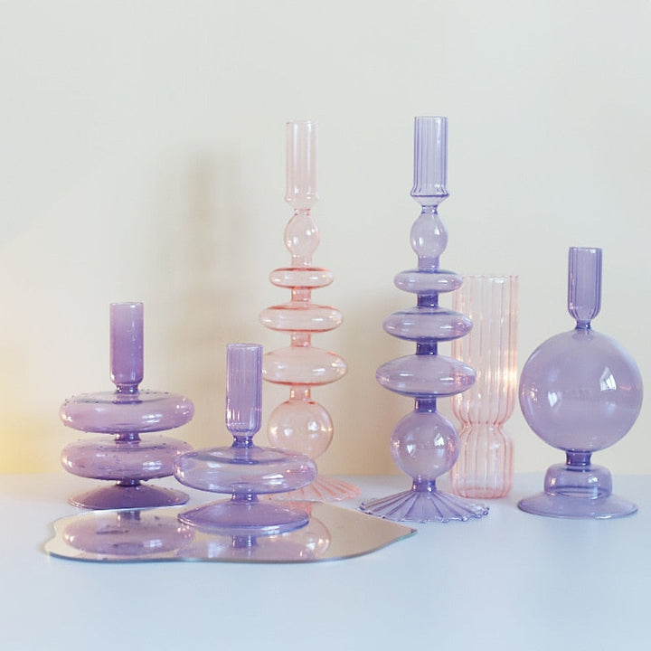 Lilla Glas Stearinlysestage i Borosilikatglas