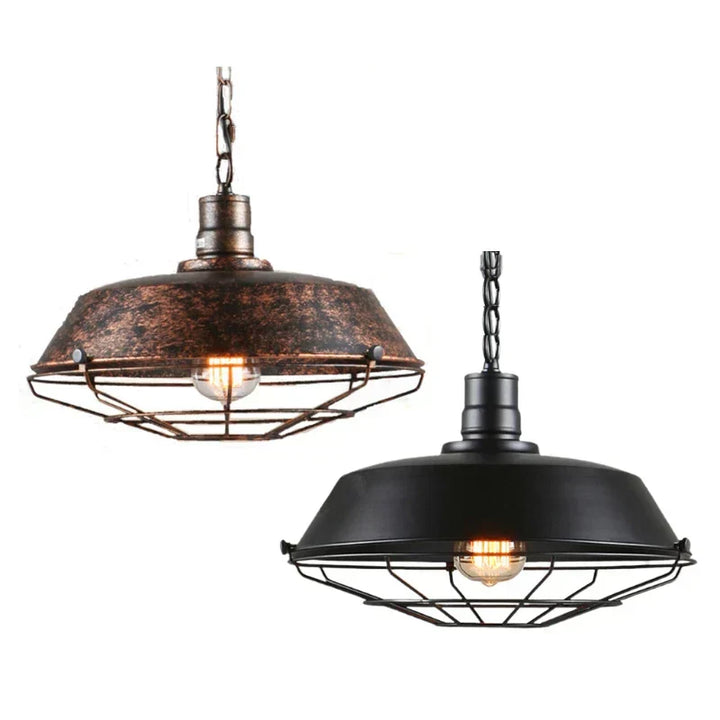 Industriel Vintage Jern Pendel Lys Chandelier
