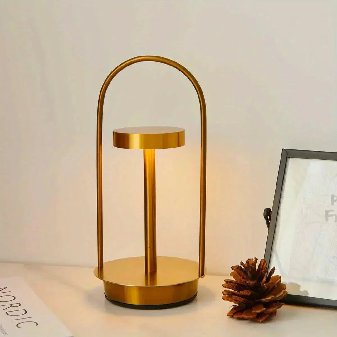 Dæmpbar Genopladelig Retro Bordlampe med Touch Kontrol