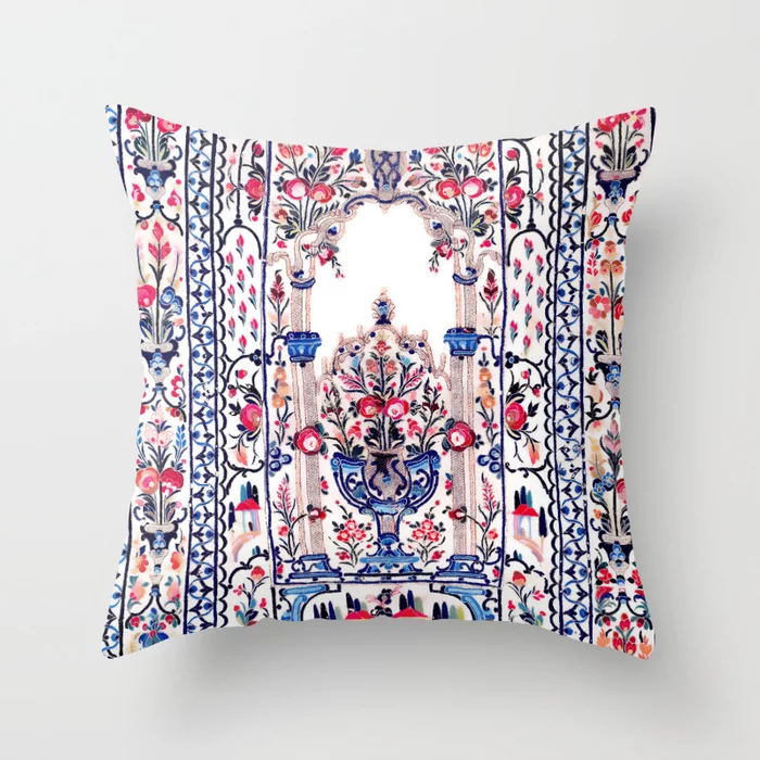 Marokkansk Boho Pude Cover med Skjult Lynlås