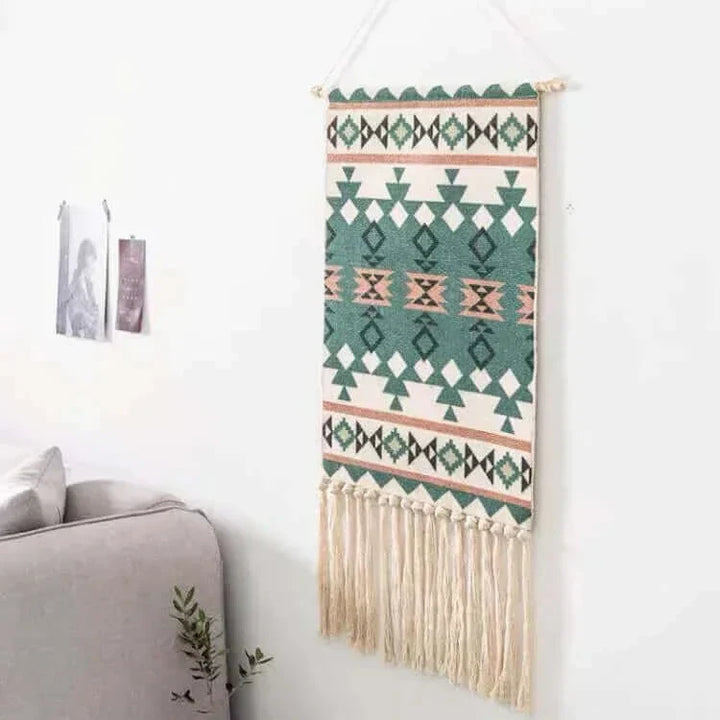 Håndlavet Bomulds Makramé Vægophæng 50x70 cm
