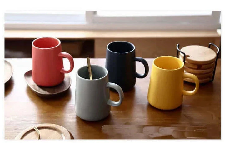 Ekstra-Stor Kaffe Kop i Stentøj - 15 oz Brun eller Grå