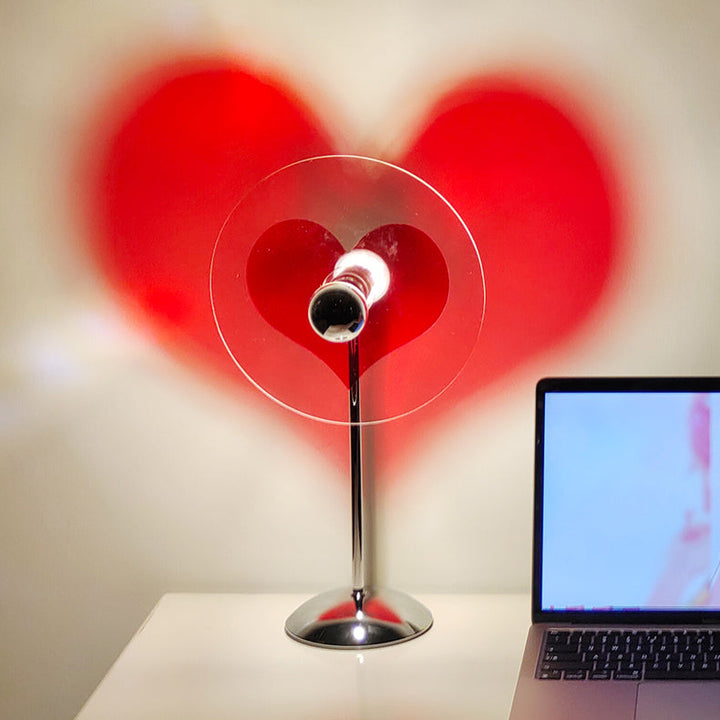 Genopladelig LED Bordlampe med Metal Skærm og Touch-Kontrol
