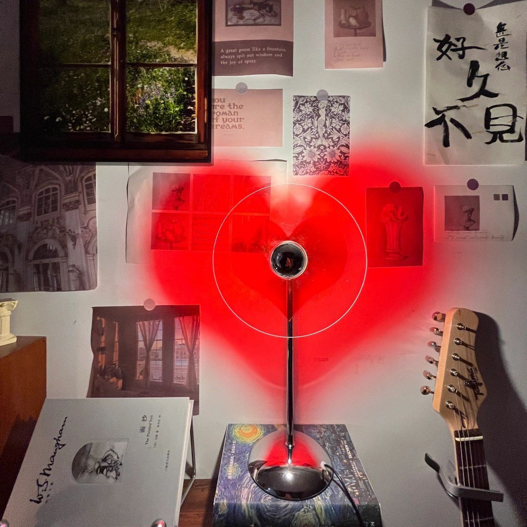 Genopladelig LED Bordlampe med Metal Skærm og Touch-Kontrol