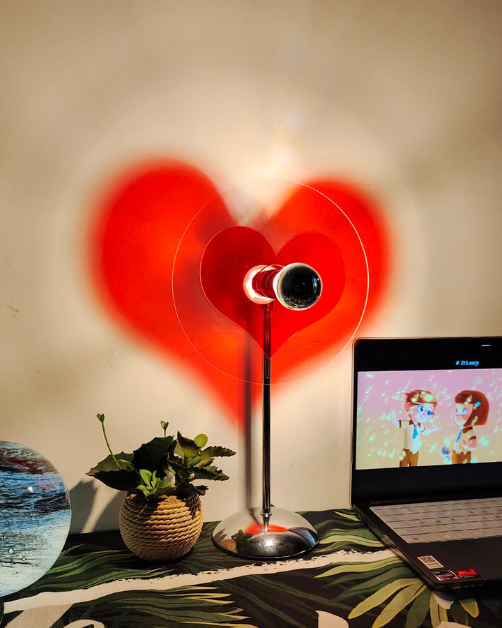 Genopladelig LED Bordlampe med Metal Skærm og Touch-Kontrol