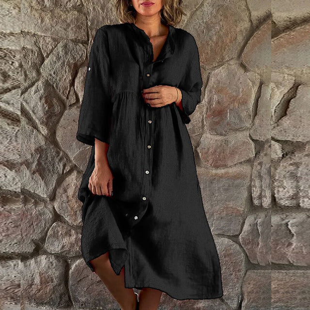 Briar | Kvinders Flowy Elegant Midi Kjole Aften