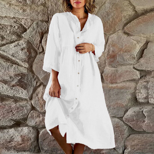 Briar | Kvinders Flowy Elegant Midi Kjole Aften