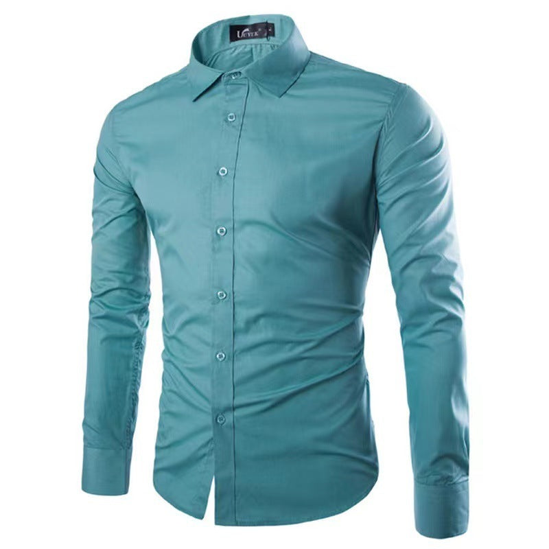 Slim Fit Krølfri Herreskjorte