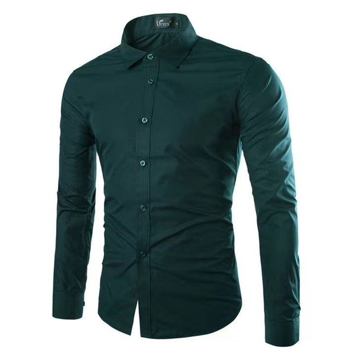 Slim Fit Krølfri Herreskjorte