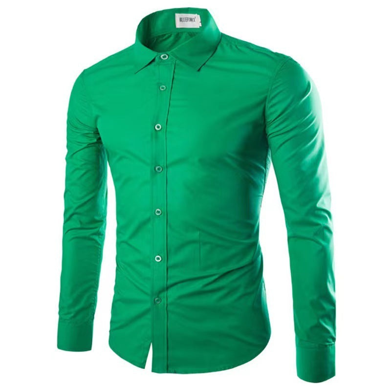 Slim Fit Krølfri Herreskjorte