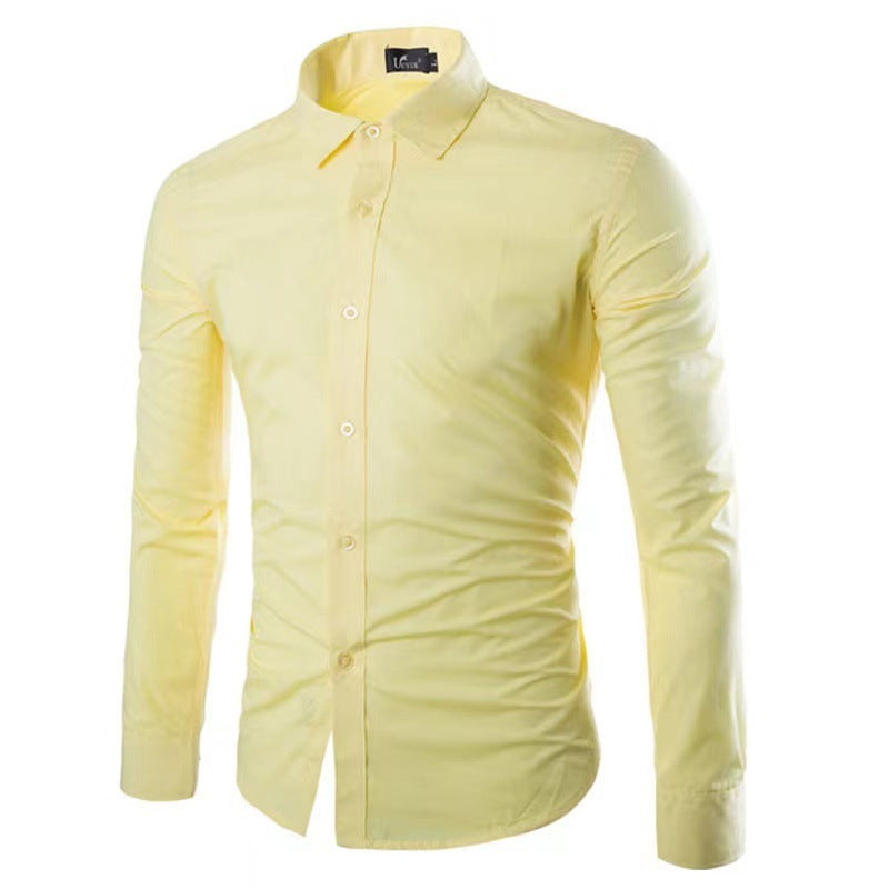 Slim Fit Krølfri Herreskjorte