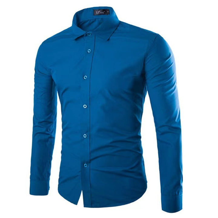 Slim Fit Krølfri Herreskjorte