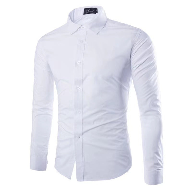 Slim Fit Krølfri Herreskjorte
