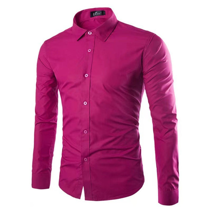 Slim Fit Krølfri Herreskjorte