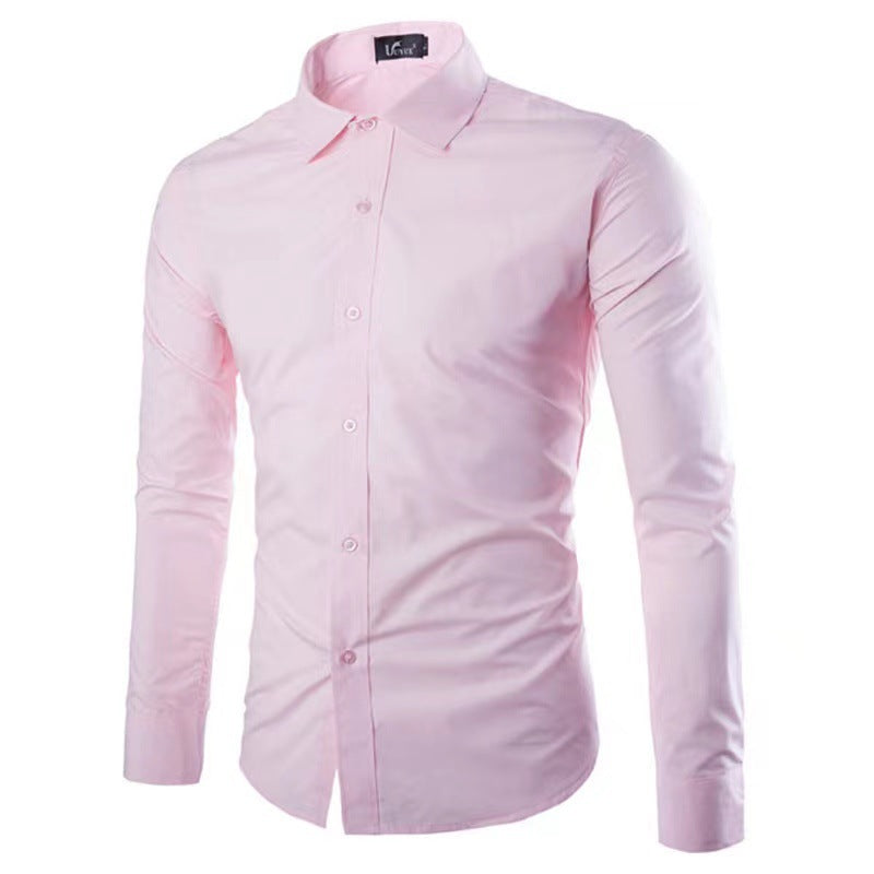 Slim Fit Krølfri Herreskjorte