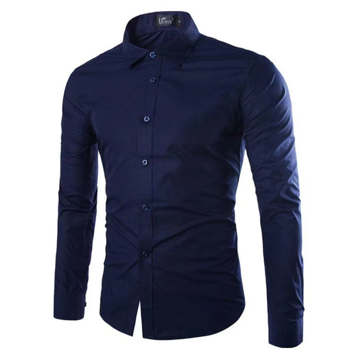 Slim Fit Krølfri Herreskjorte