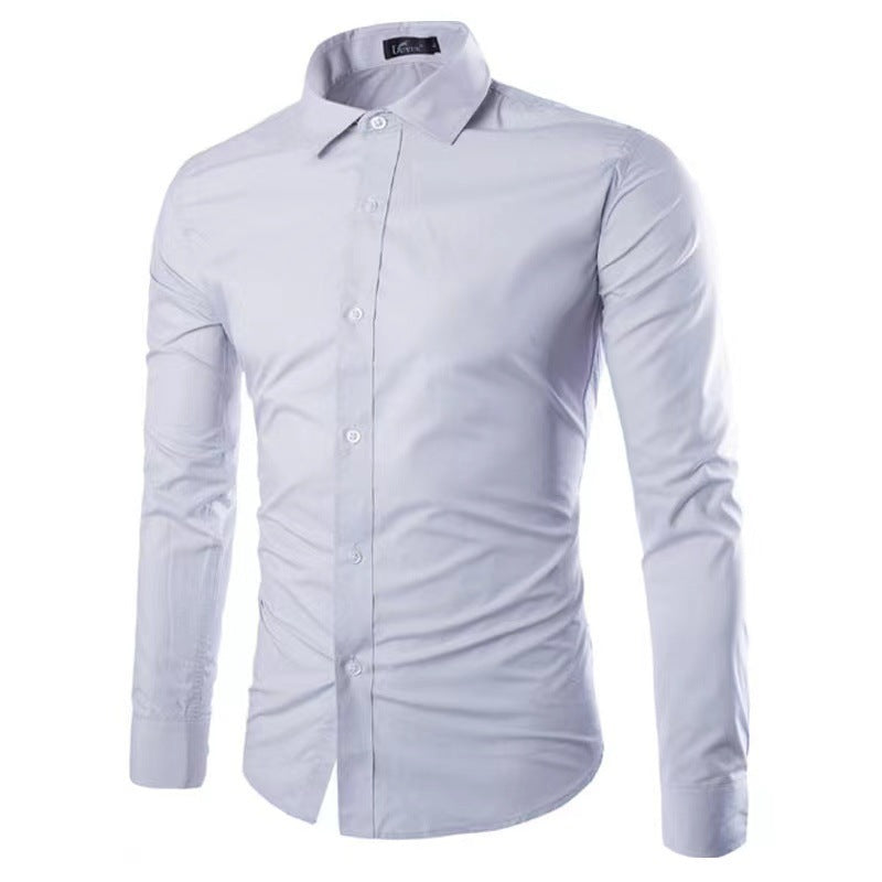 Slim Fit Krølfri Herreskjorte