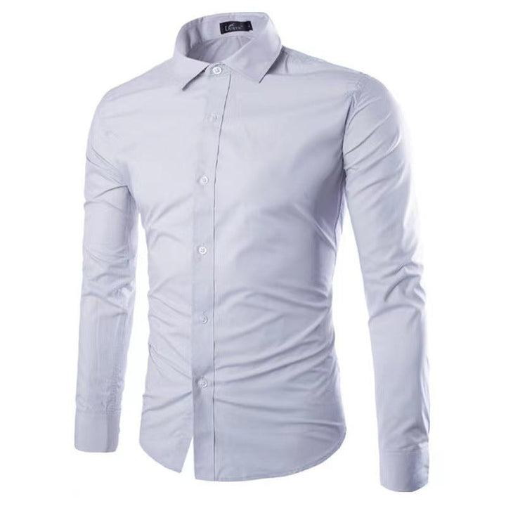 Slim Fit Krølfri Herreskjorte