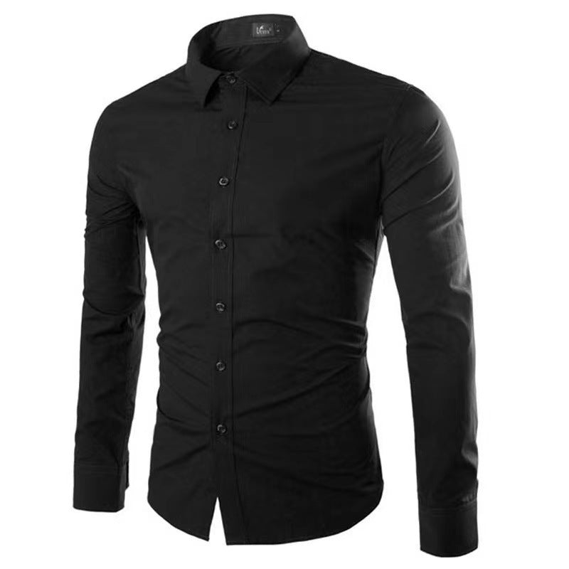 Slim Fit Krølfri Herreskjorte