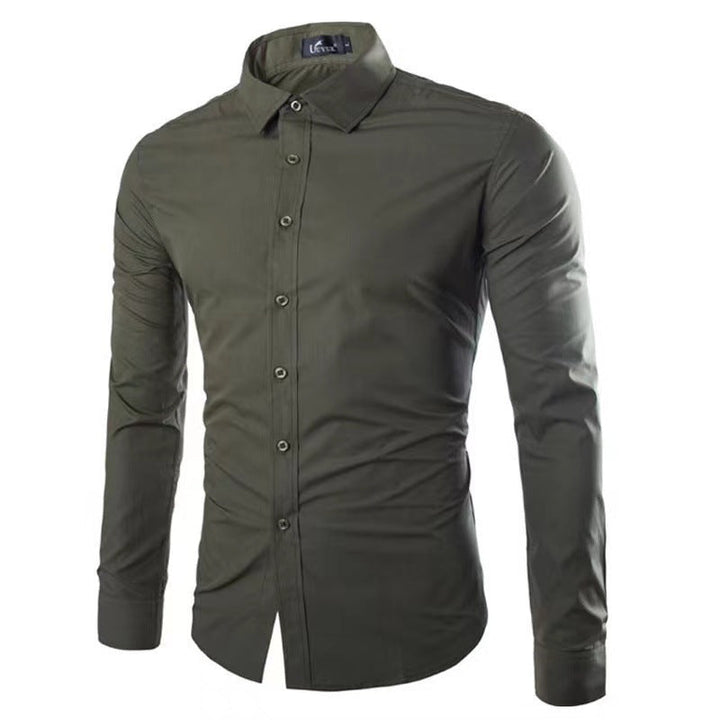 Slim Fit Krølfri Herreskjorte