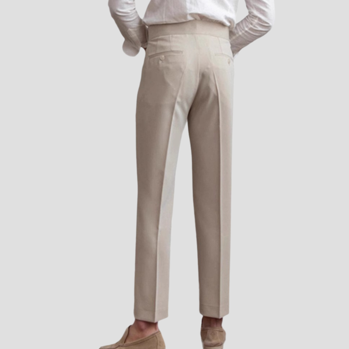 Slim Fit Herrebukser med Bügelfalte
