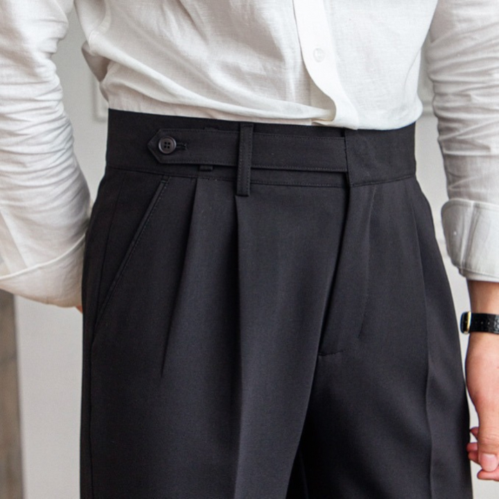 Slim Fit Herrebukser med Bügelfalte