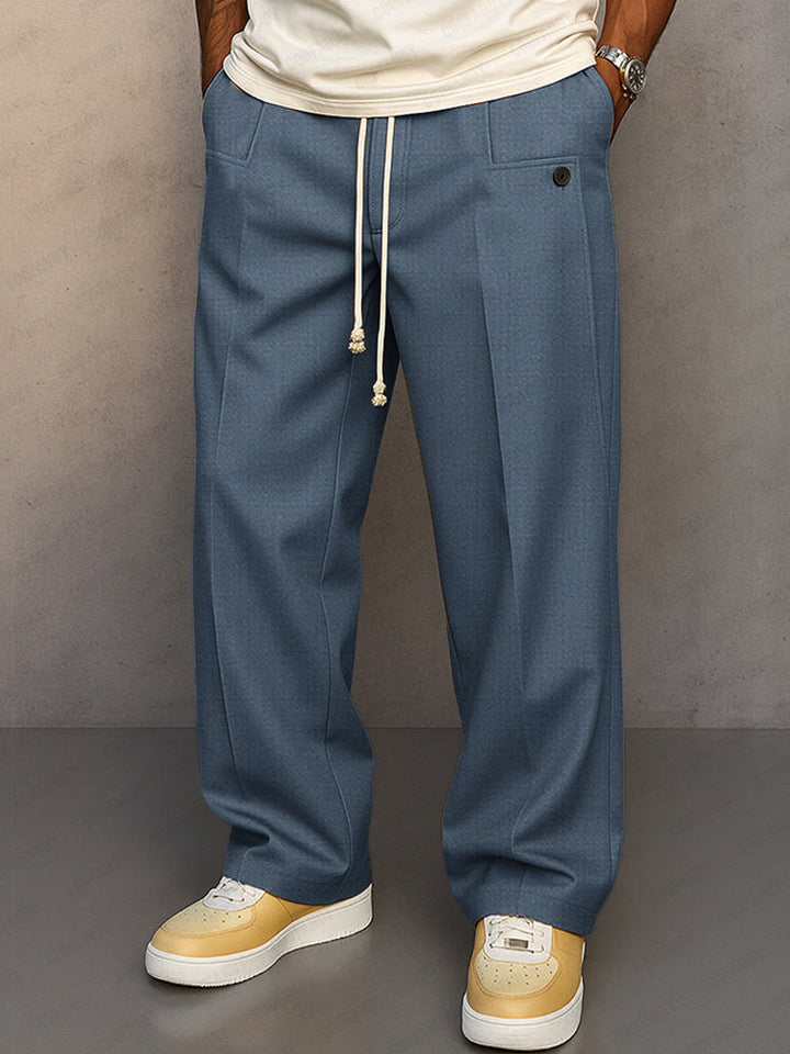Relaxed Fit Herrenhose med Kordelzug
