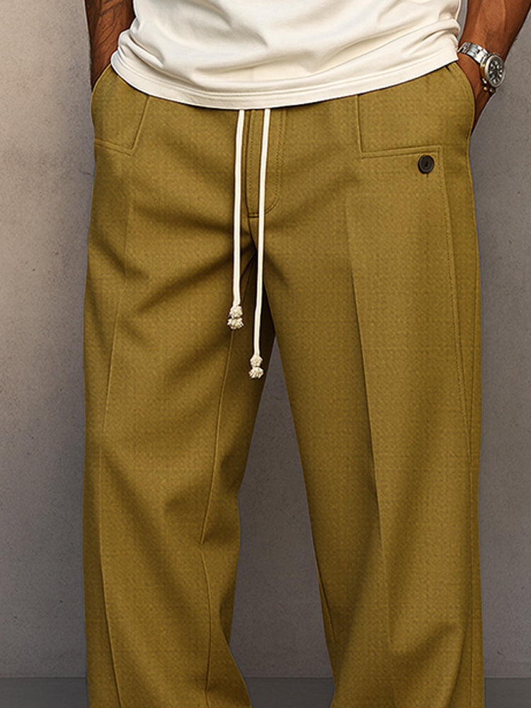Relaxed Fit Herrenhose med Kordelzug