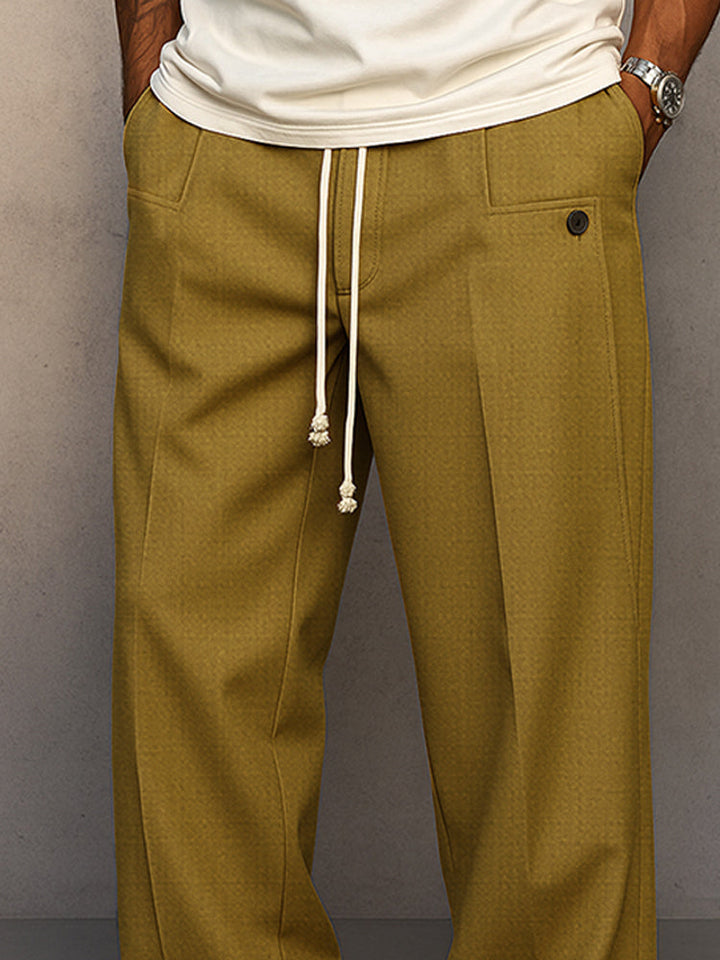Relaxed Fit Herrenhose med Kordelzug