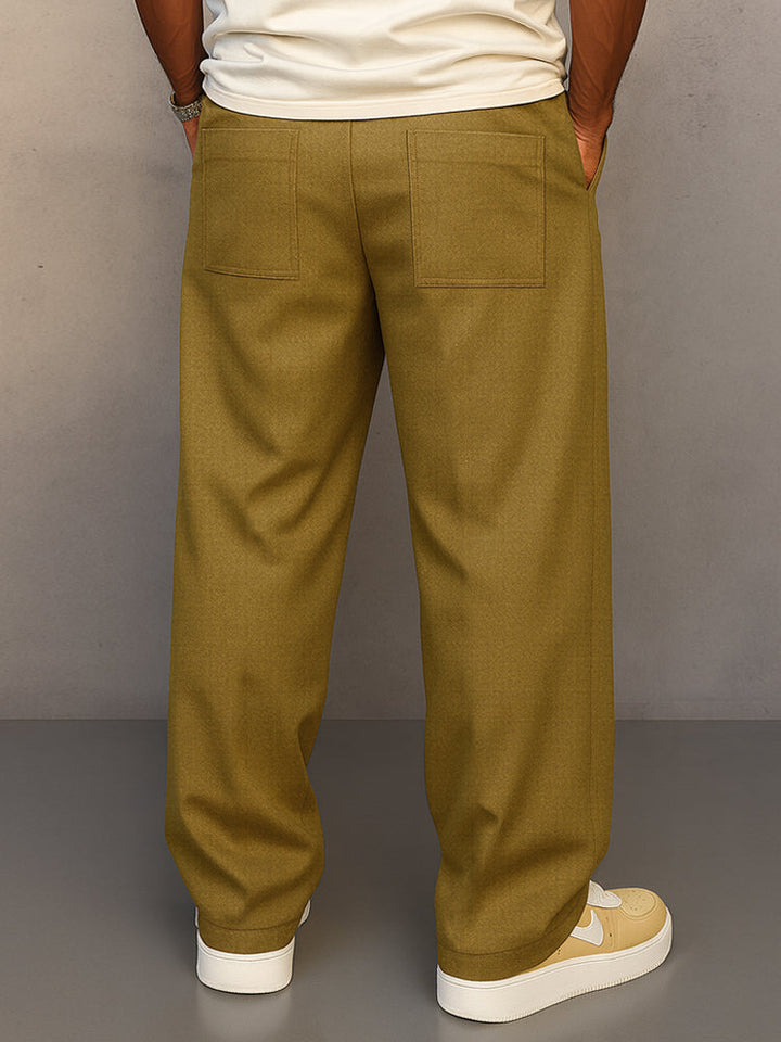 Relaxed Fit Herrenhose med Kordelzug
