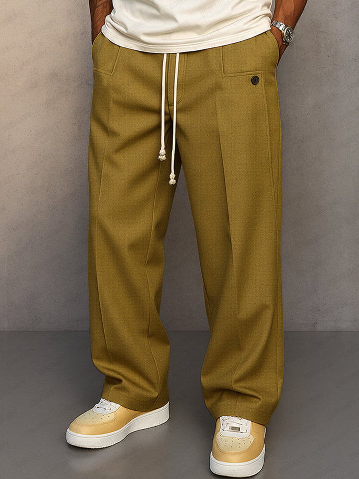 Relaxed Fit Herrenhose med Kordelzug