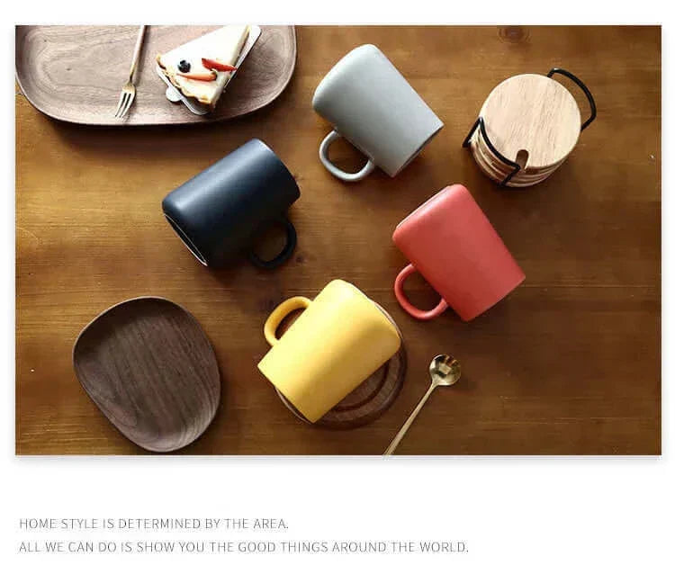 Ekstra-Stor Kaffe Kop i Stentøj - 15 oz Brun eller Grå